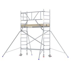 Rolsteiger Professioneel 75x305 4,2m werkhoogte Carbon-Deck Opbouw tegen Gevel